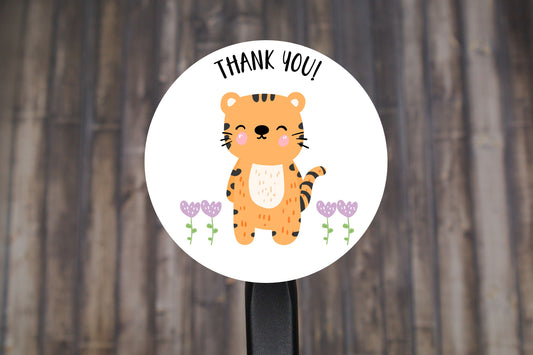 Thank You Stickers | Business Thank You Stickers, Party Favor Stickers | 2" Circle Stickers | Set of 12