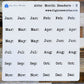 Abbreviated Month Header Planner Stickers Style B