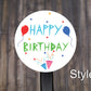 Happy Birthday Round Stickers