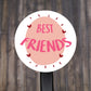 Best Friends Round Stickers