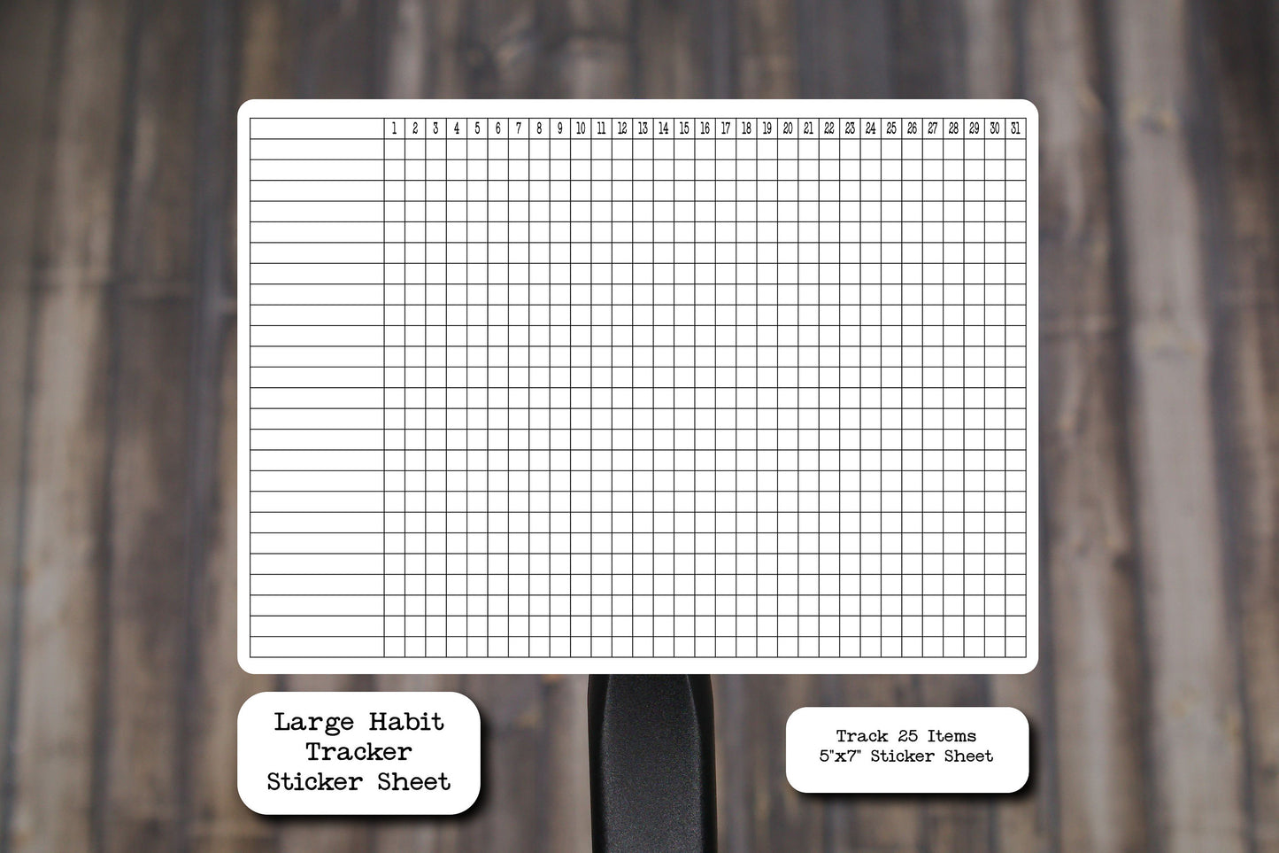 Large Habit Tracker Sticker