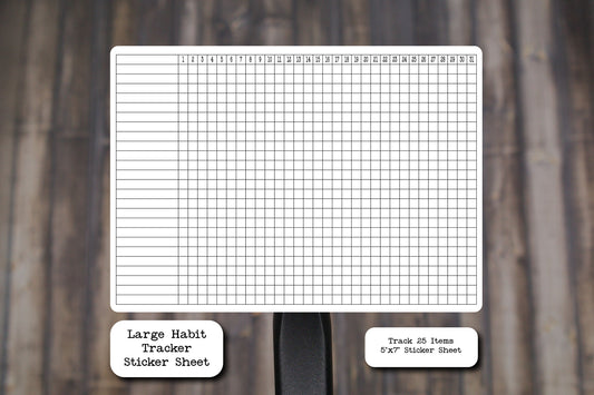 Large Habit Tracker Sticker