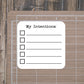 Intentions List Stickers for Planners, Journals, and Notebooks  | Die Cut, Matte Finish