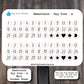 Planner Essentials Day Dots Mini Sticker Sheet | Kiss Cut, Matte Finish | Style A