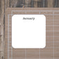 Blank Month Stickers for Planners, Journals, and Notebooks | Reminders, Goals, To  Do, Intentions List | Die Cut, Matte Finish