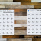 Abbreviated Month Header Planner Stickers Style A