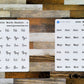 Abbreviated Month Header Planner Stickers Style B