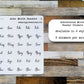 Abbreviated Month Header Planner Stickers Style A