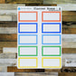 Flags, Boxes, and Arrows Planner Kit | Planner and Journal Stickers | Decoration Stickers | Matte Finish | Kit 1
