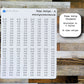 Time Strip Stickers | Planner and Journal Stickers | Matte Finish | Style A