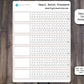 Habit Tracker Sticker Sheet | Track by Month or Weekly | Matte Finish | 6 Total Trackers