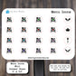 Meal Planning Mini Sticker Sheet for Planners, Journals, and Notebooks | Menu Food Icons
