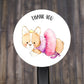 Thank You Ballerina Round Stickers, Party Favors 2" Circle Stickers | Set of 12
