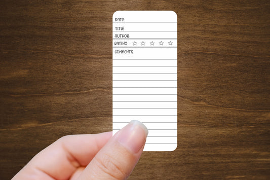 Minimalist Reading Tracker Sticker Style A