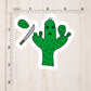 Cut The Cactus Sticker | Die Cut, Glossy, Vinyl | Nopales Sticker