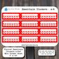Planner Essentials Trackers Mini Sticker Sheet | Habit Tracker Stickers | Matte Finish | Style A Multiple Colors Available
