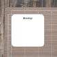 Blank Days of the Week Stickers for Planners, Journals, and Notebooks | Reminders, Goals, To  Do, Intentions List | Die Cut, Matte Finish