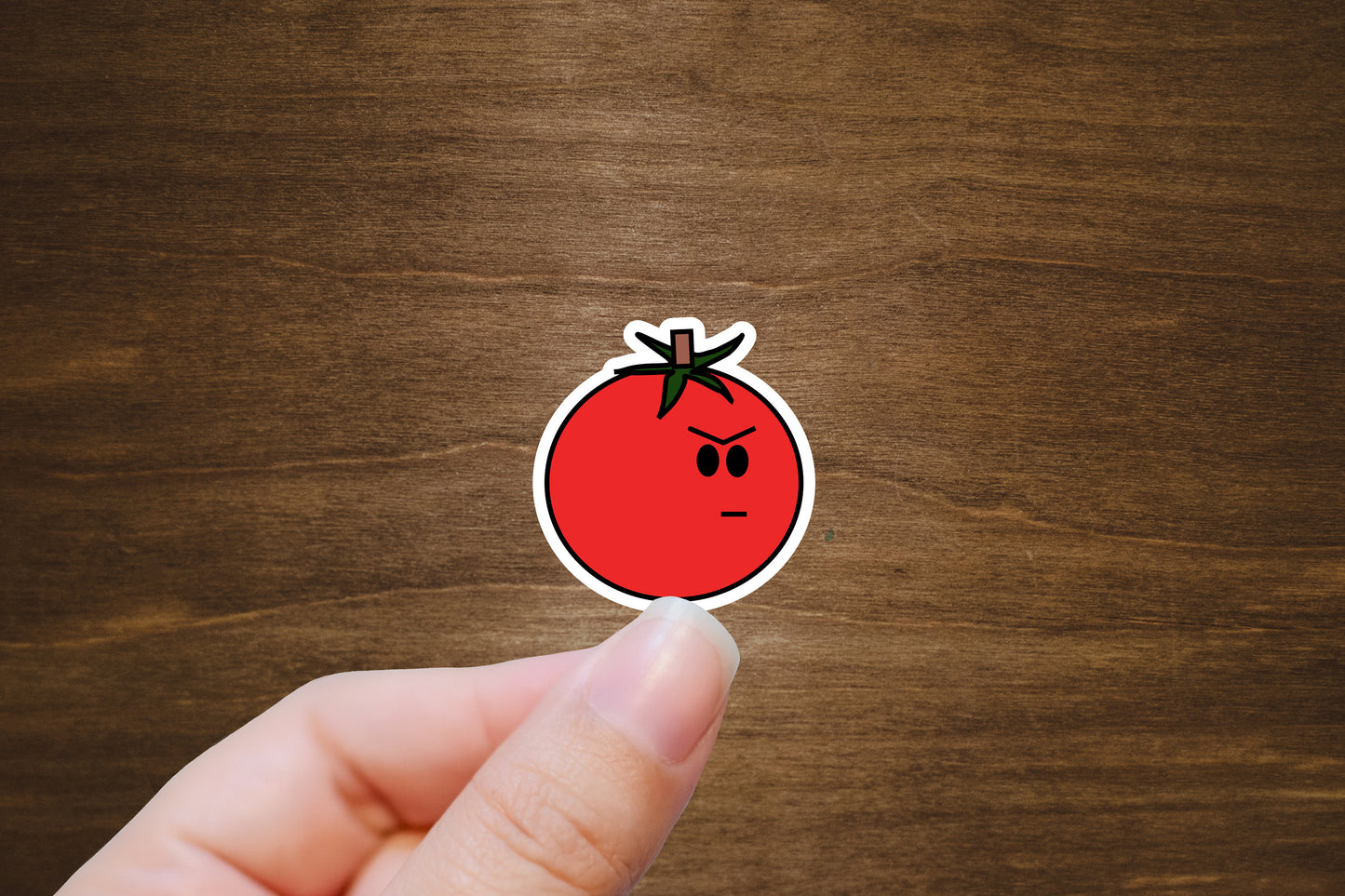 Angry Tomato (Team Veggie) Vinyl Sticker