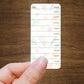 Reading Tracker List Stickers with Ratings for Planners, Journals, and Habit Trackers | Book List Stickers | Die Cut, Matte Finish