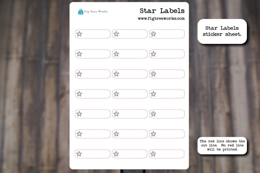 Star Labels Checklist Stickers for Planners, Journals, and Notebooks | Reminders, Goals, To  Do, Intentions, Bills Due List