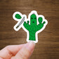 Cut The Cactus Sticker | Die Cut, Glossy, Vinyl | Nopales Sticker