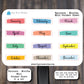 Months Banner Mini Sticker Sheet  | Months Header for Planner Stickers for Planners, Journals and Notebooks  | Kiss Cut, Matte Finish