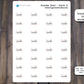 Snacks Text Stickers  | Meal Planning Stickers for Planners, Journals, and Notebooks | Mini Scripts