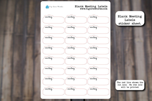 Meeting Reminder Stickers