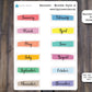 Months Banner Sticker Sheet  | Months Header for Planner Stickers for Planners, Journals and Notebooks  | Kiss Cut, Matte Finish | Style A