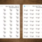 Hair Appointment Text Stickers, Hair Appointment Stickers for Planners, Journals, and Notebooks | Mini Scripts