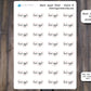 Hair Appointment Text Stickers, Hair Appointment Stickers for Planners, Journals, and Notebooks | Mini Scripts
