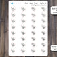 Hair Appointment Text Stickers, Hair Appointment Stickers for Planners, Journals, and Notebooks | Mini Scripts
