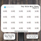 Pay Bills Tracker Stickers | Bill Due Stickers for Planners, Journals and Notebooks | Style B, Mini Sheet