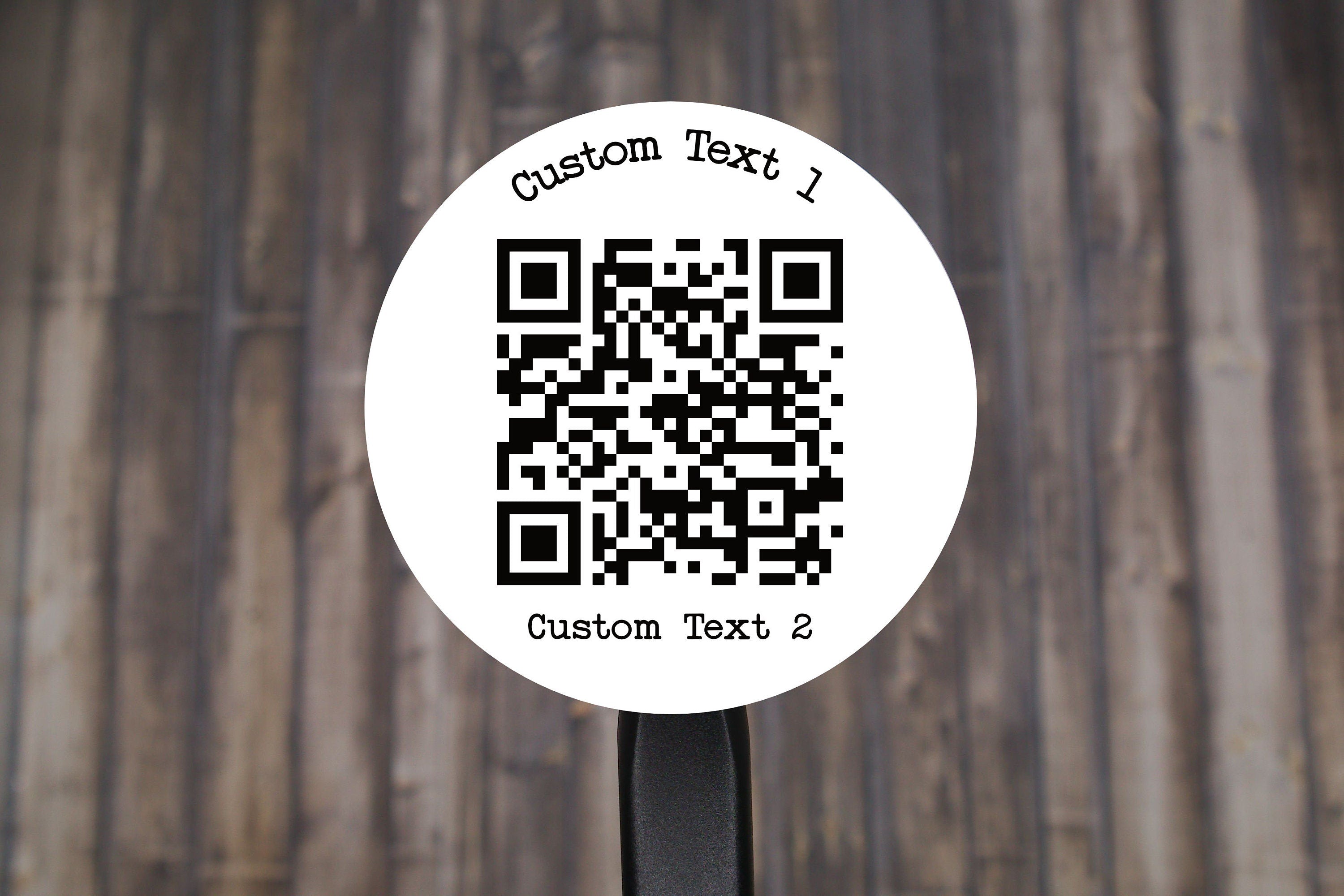 QR Code Custom Stickers | 2" Round Labels | Personalized Round QR Code ...
