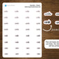 Cardio Text Stickers for Planners, Journals, and Notebooks | Mini Scripts
