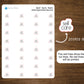 Self Care Text Stickers, Self Care Script Stickers for Planners, Journals, and Notebooks | Mini Scripts