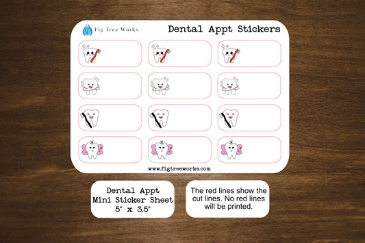 Dentist Appointment Mini Sticker Sheet