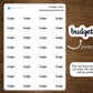 Budget Script Stickers for Planners, Journals, and Notebooks | Mini Scripts