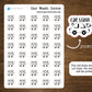 Car Wash Stickers, Car Wash Icons Sticker Sheet, Kiss Cut, Matte Finish