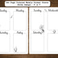 Two Page Undated Weekly Sticker Sheets Starts Sunday or Monday | Two Sheets Per Week | Birds Design | 5" x 7"
