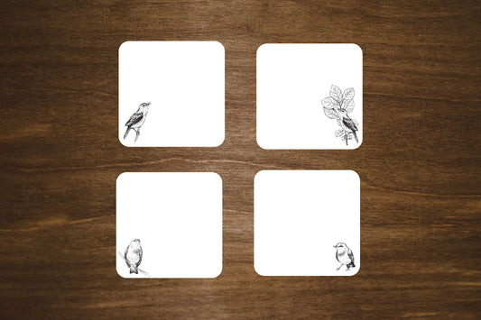 Blank Bird Stickers for Planners, Journals, and Notebooks | To Do Remember To | 12 Stickers, Die Cut, Matte Finish