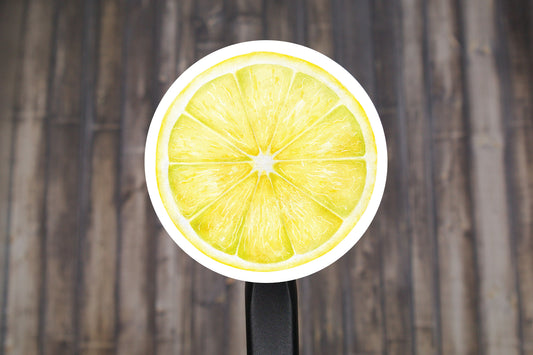 Lemon Round Stickers, Envelope Seals, Gift Wrap Stickers,  2" Circle Stickers