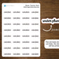 Water Plants Script Stickers | Water Plants Text | Kiss Cut, Matte Finish for Planners, Journals, and Notebooks | Mini Scripts