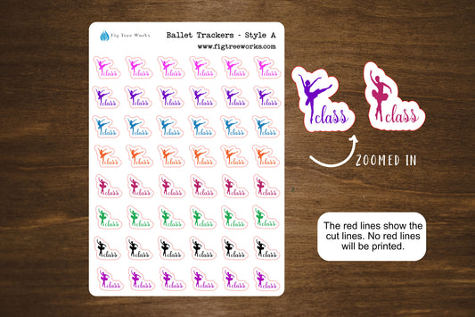 Ballet Planner Stickers Style A