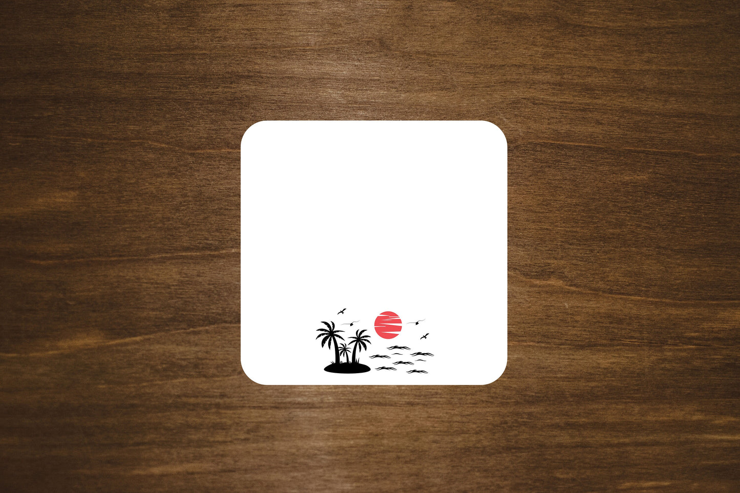 Palm Trees Note Mini Stickers | For Planners and Journals  | Note Stickers, Die Cut, Matte Finish | 12 per Sheet