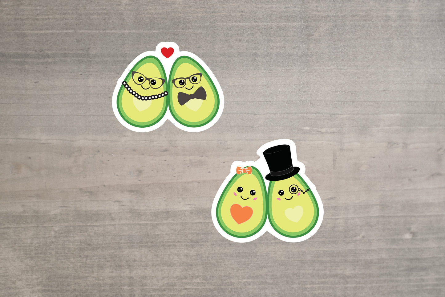 Avocado Couple Stickers