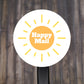 Happy Mail Round Stickers, Envelope Seals, Packaging Stickers,  2" Circle Stickers | Set of 12