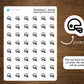 Football Icon Stickers, Sports Icon Stickers for Planners, Journals, and Notebooks | 7 Colors To Choose From | Kiss Cut, Matte Finish