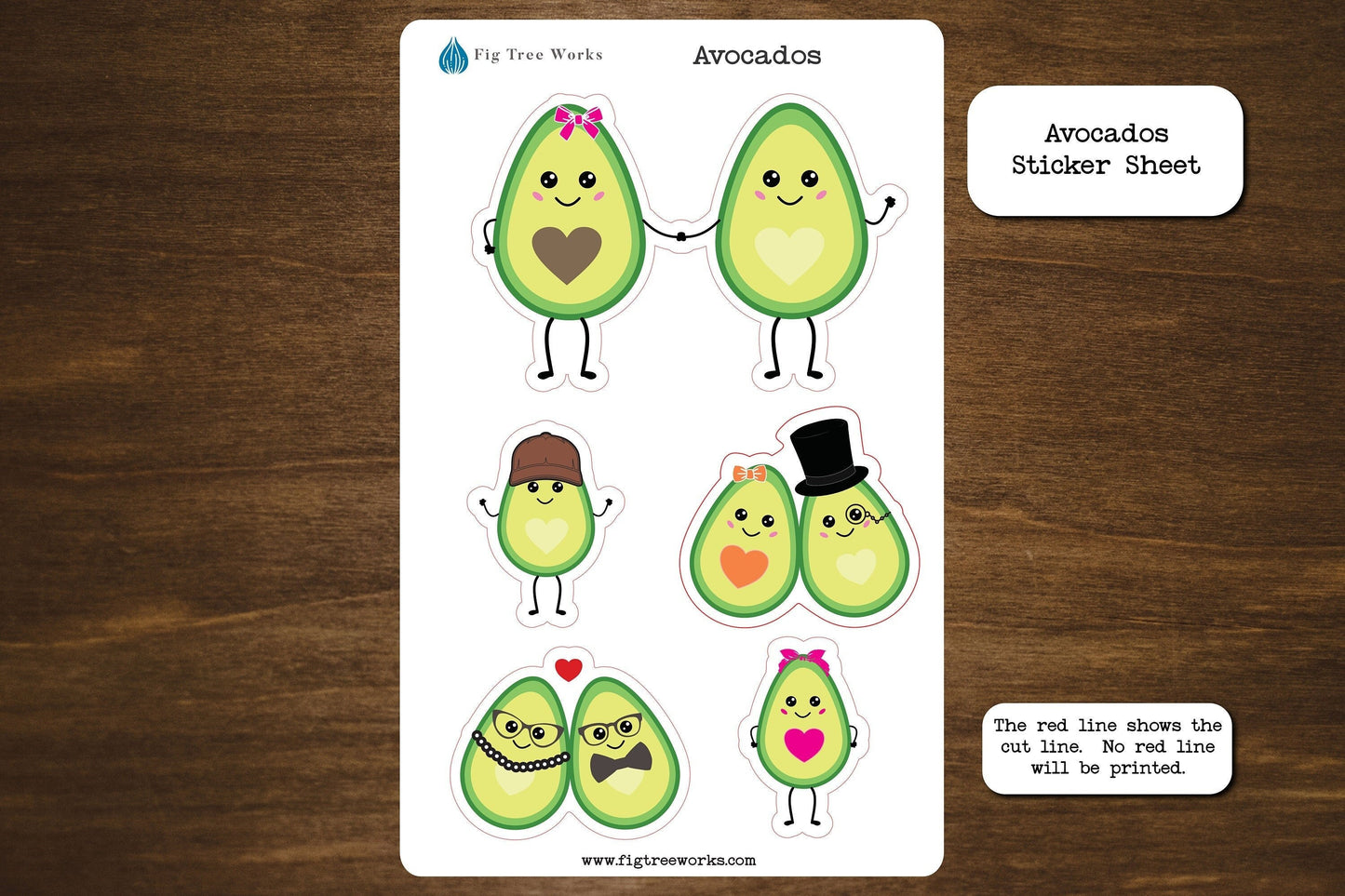 Avocados Sticker Sheet