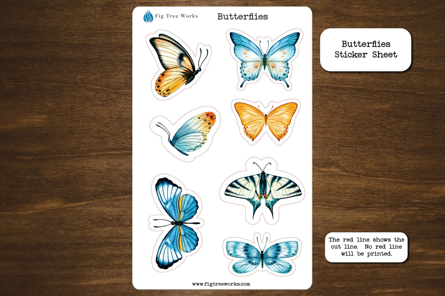 Butterflies Sticker Sheet